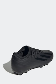 adidas Black Football Performance Kids X Crazyfast.3 Firm Ground Boots - Image 4 of 9