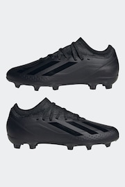 adidas Black Football Performance Kids X Crazyfast.3 Firm Ground Boots - Image 5 of 9