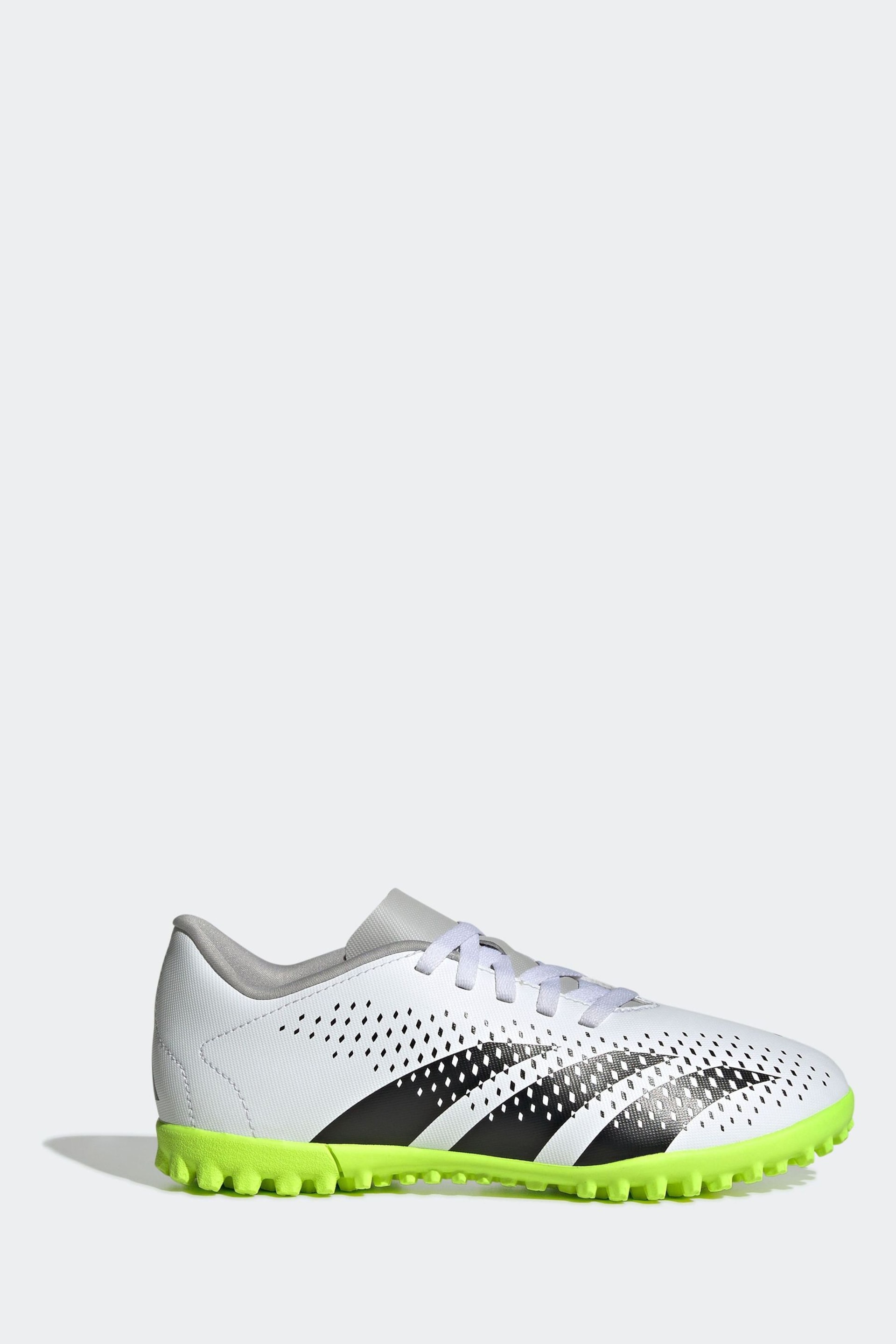 adidas White/Black Football Sport Kids Predator Accuracy.4 Turf Boots - Image 1 of 9