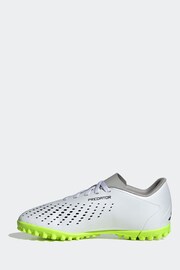 adidas White/Black Football Sport Kids Predator Accuracy.4 Turf Boots - Image 2 of 9
