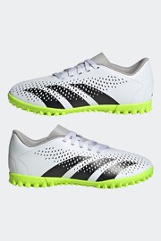 adidas White/Black Football Sport Kids Predator Accuracy.4 Turf Boots - Image 5 of 9