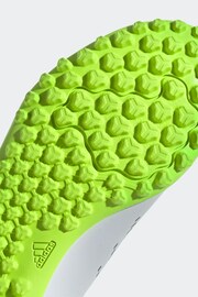 adidas White/Black Football Sport Kids Predator Accuracy.4 Turf Boots - Image 9 of 9
