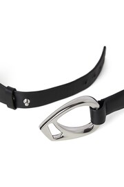 Jasper Conran London Black Leather Belt - Image 2 of 3