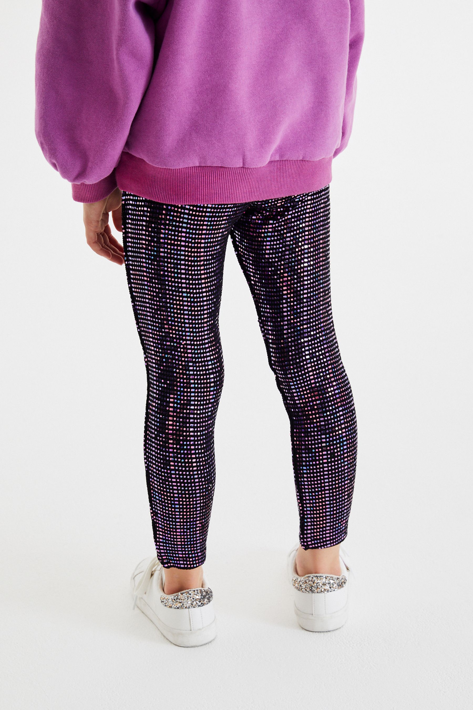 PINK deals Holographic Sequin Velour Tracksuit Set -M