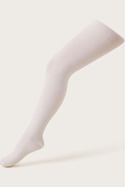 Monsoon White Frosted Tights - Image 1 of 2