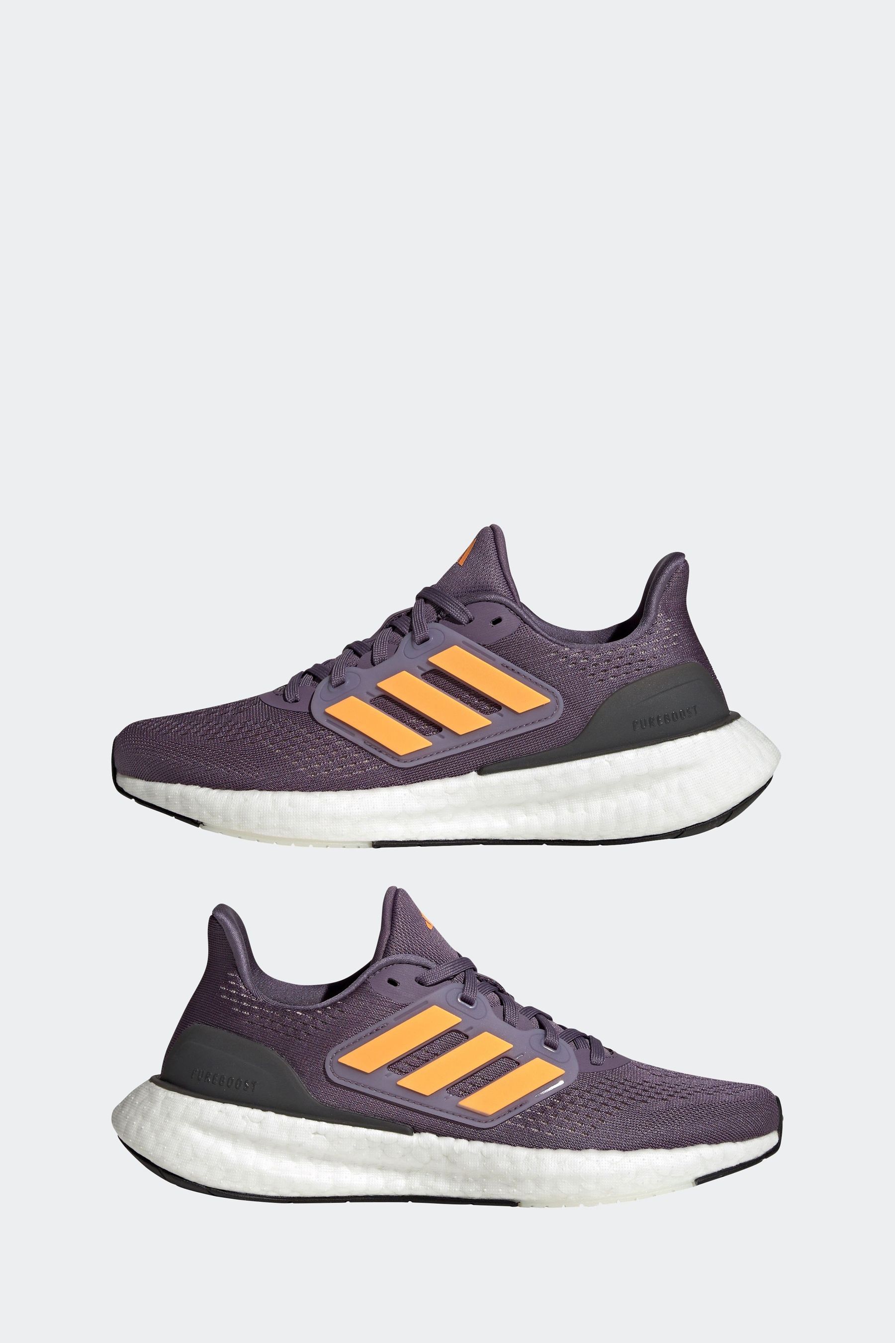 Buy adidas Purple Orange Performance Running Pureboost 23 Trainers from Next Luxembourg