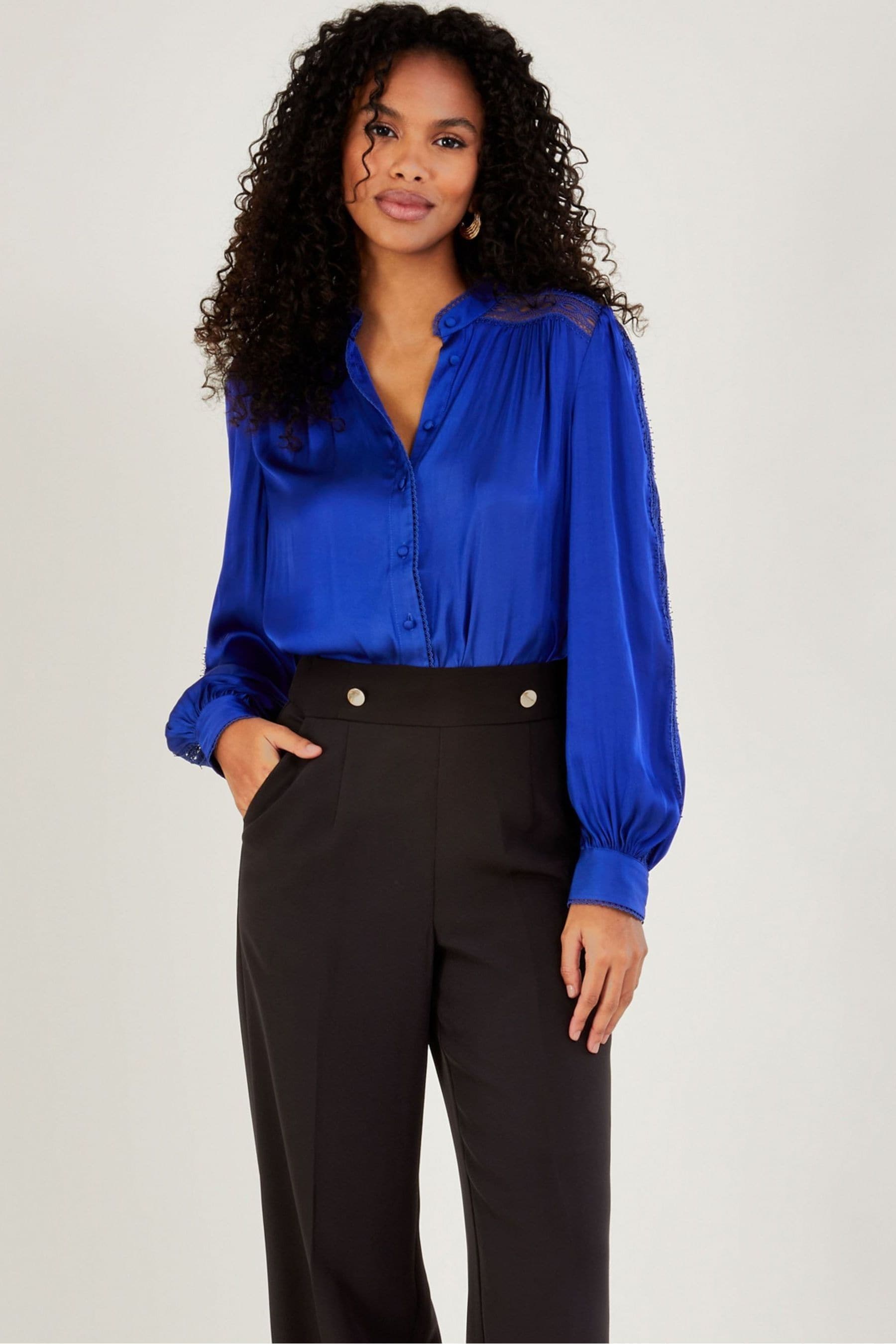 Monsoon beth linen top sales