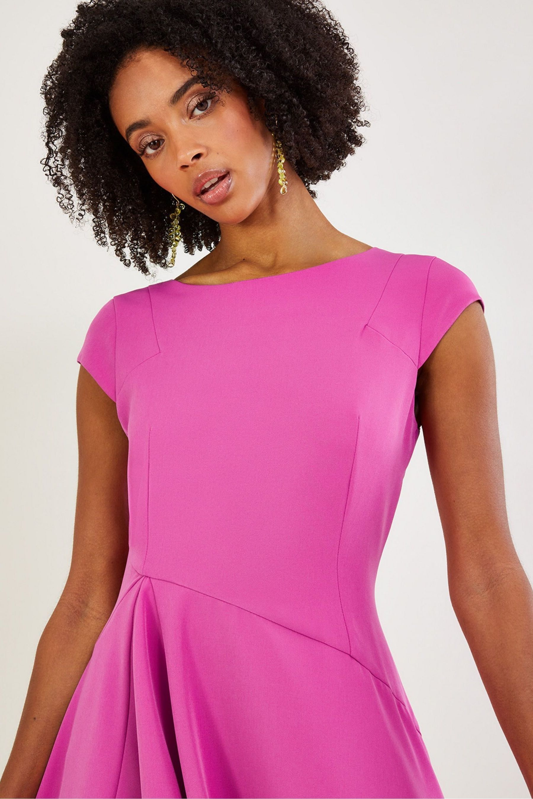 Structured midi dress hotsell