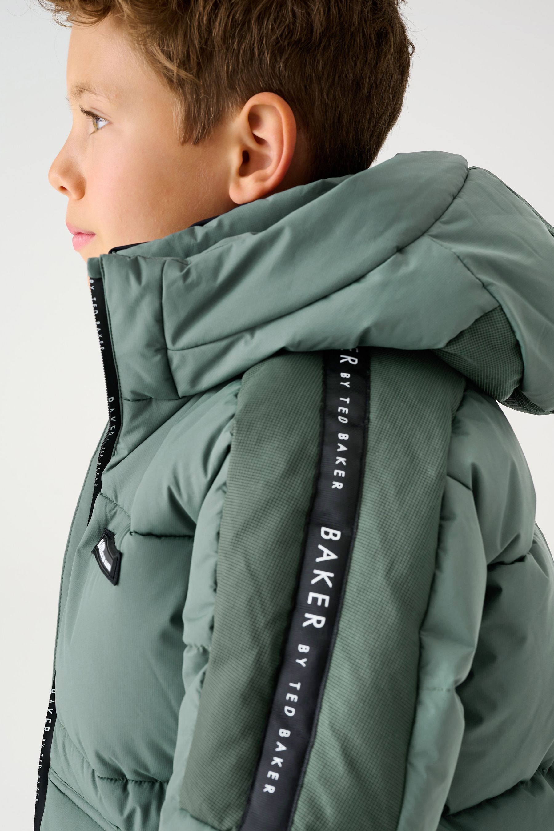 Ted baker grey puffer coat deals