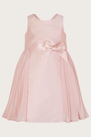 Monsoon Pink Baby Polly Pleated Bridesmaid Dress - Image 1 of 2