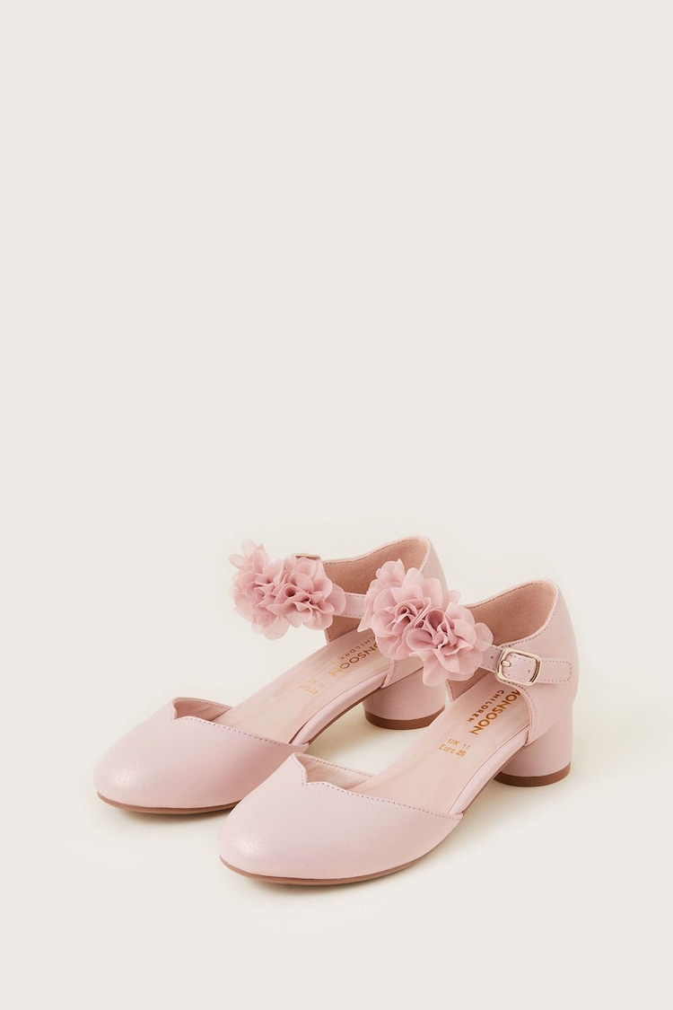 Monsoon Pink Corsage Two Part Heels - Image 1 of 3