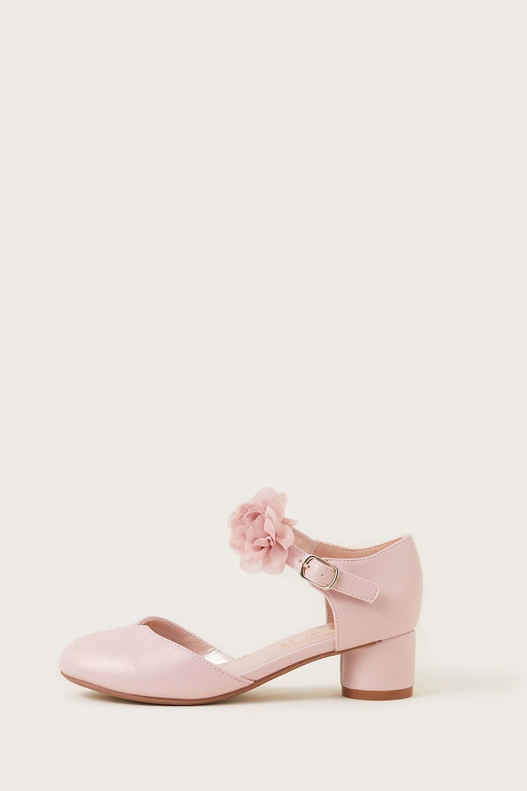 Monsoon Pink Corsage Two Part Heels - Image 2 of 3