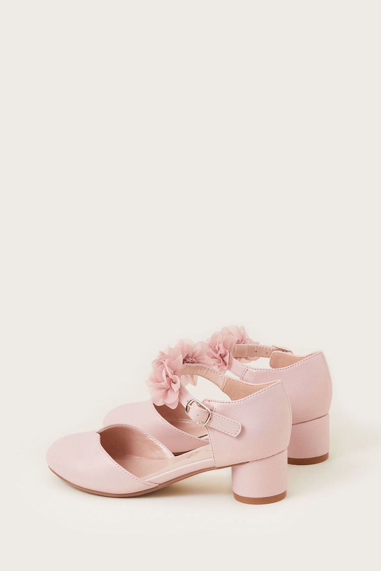 Monsoon Pink Corsage Two Part Heels - Image 3 of 3