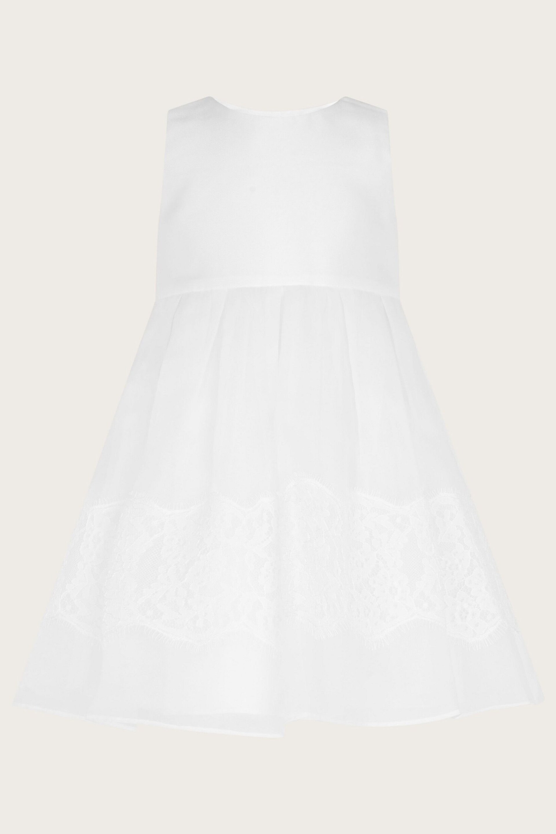Monsoon White Lace Baby Alovette Communion Dress - Image 2 of 2