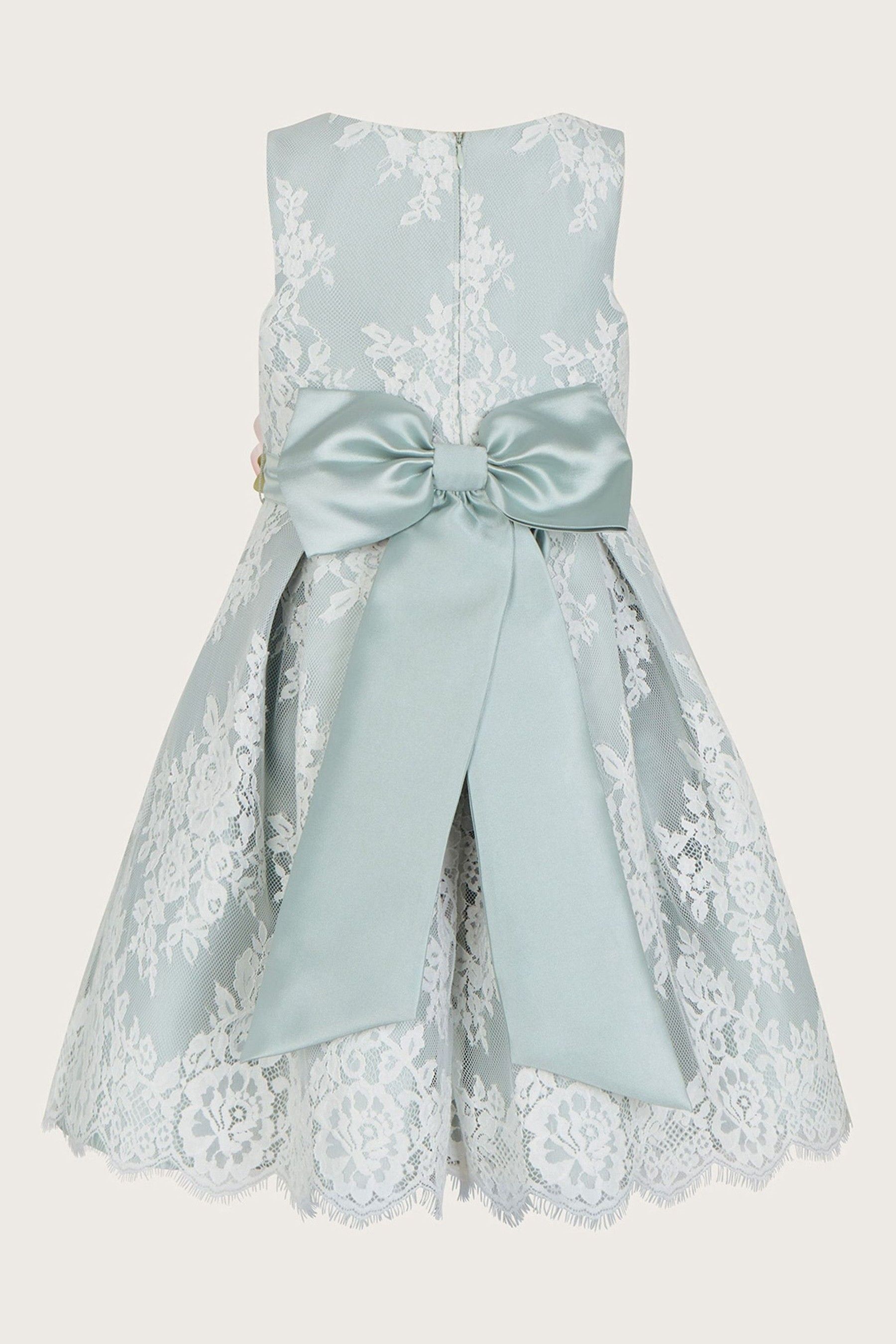 Buy Monsoon Green Lola Lace Dress from Next Oman
