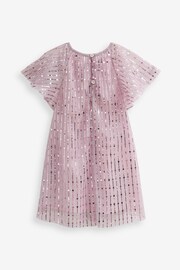 Pink Sequin Party Angel Sleeve Dress (3mths-8yrs) - Image 7 of 7