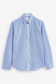 Light Blue Slim Fit Long Sleeve Oxford Shirt - Image 2 of 4