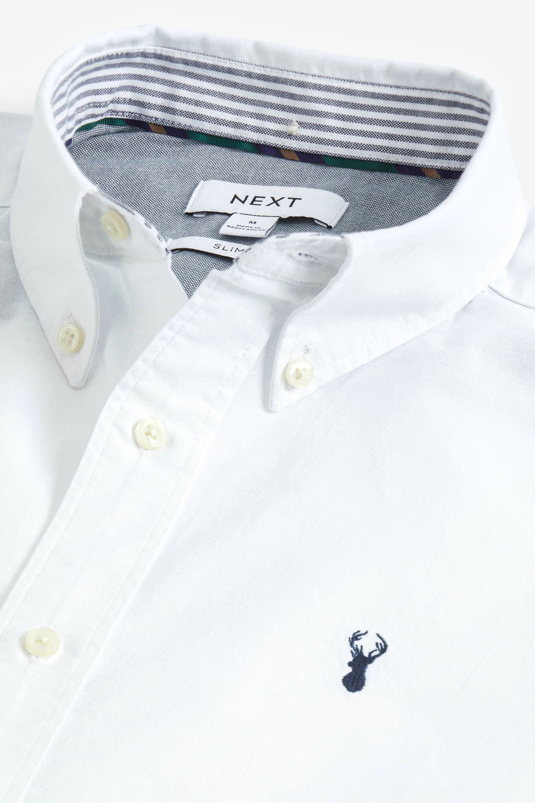 Polo ralph lauren oxford shirt in slim fit white best sale