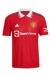 adidas Red Blank Manchester United Home 2022-23 Authentic Shirt - Image 2 of 3