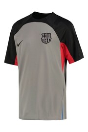 Nike Grey Barcelona Strike Short Sleeve Top Kids - Image 2 of 2