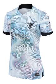 Nike White M.Salah - 11 Liverpool Away Stadium Football Shirt 2022-23 Womens - Image 2 of 3