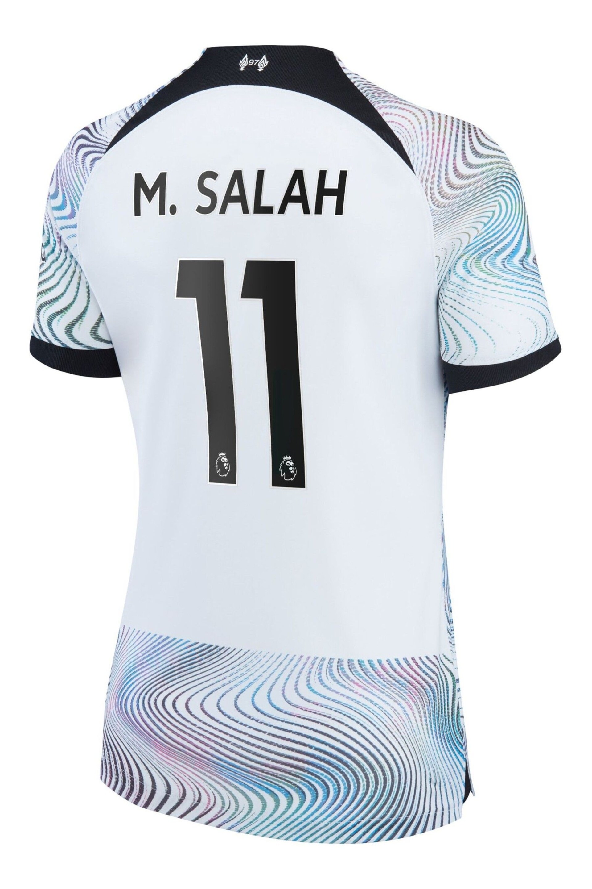 Nike White M.Salah - 11 Liverpool Away Stadium Football Shirt 2022-23 Womens - Image 3 of 3