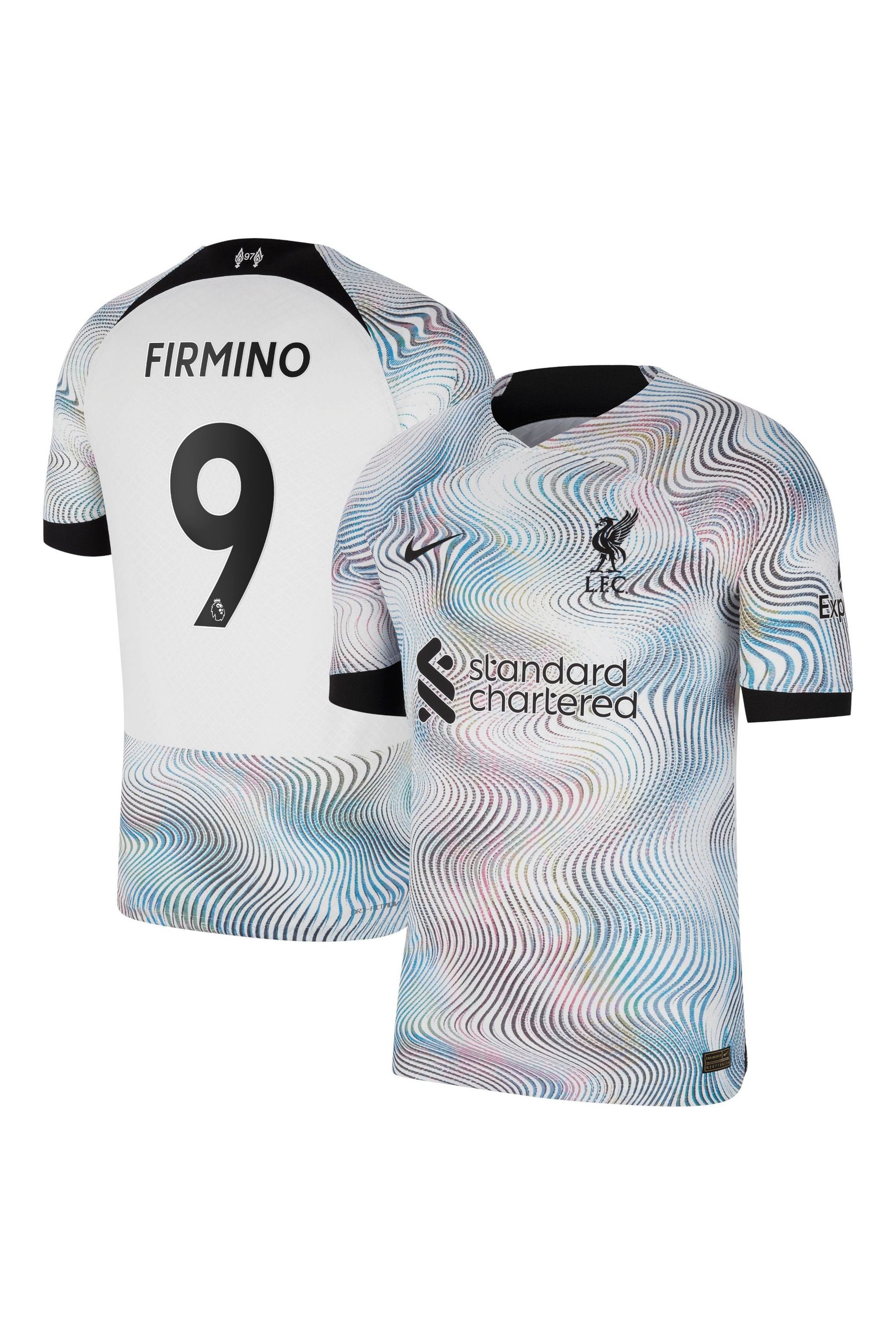 Buy Nike White Firmino 9 Liverpool Away Vapor Match Football Shirt 2022 23 from the Next UK online shop