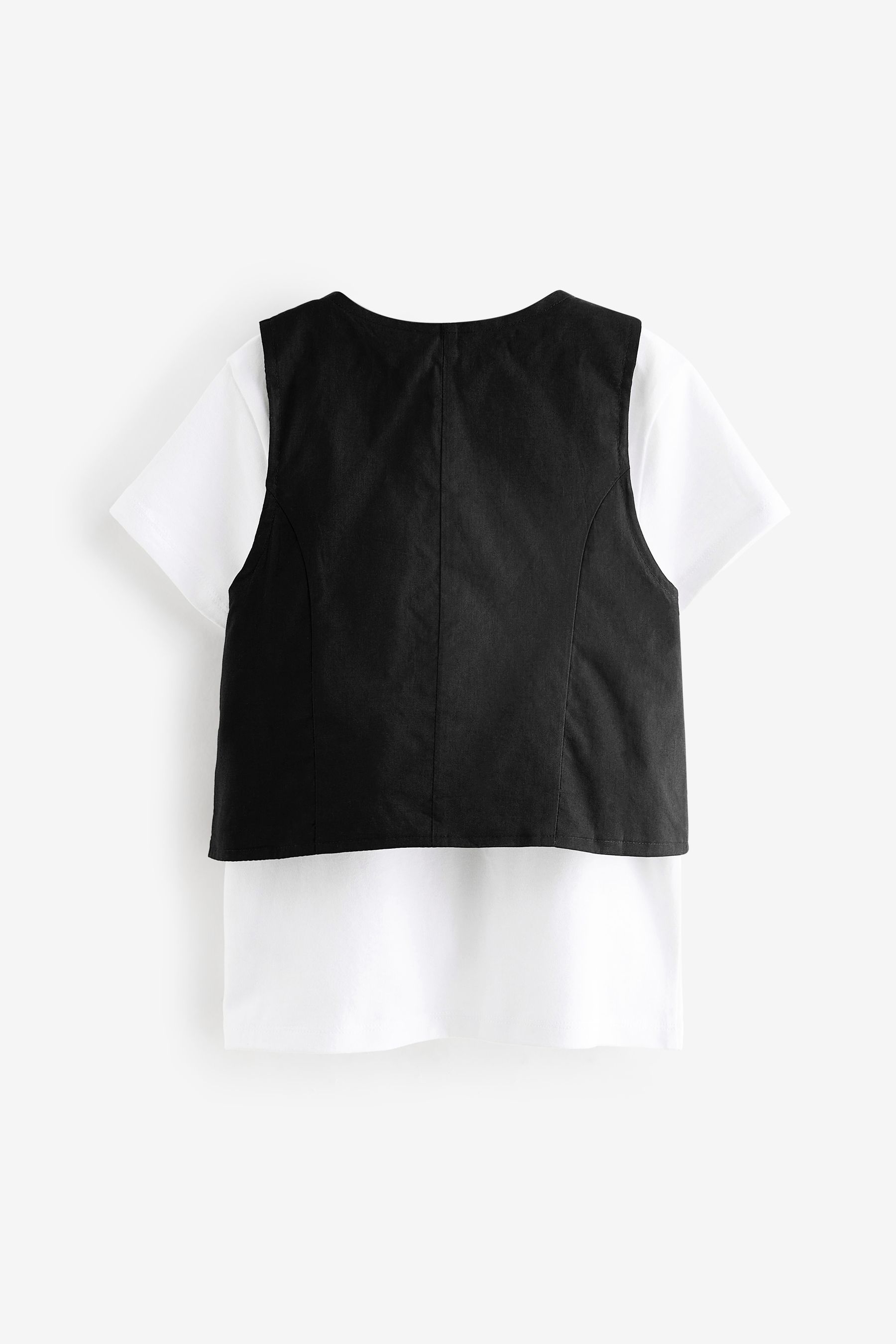 Black shirt white waistcoat 2025