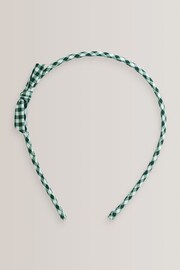 Green Gingham Hair Set - Image 2 of 4