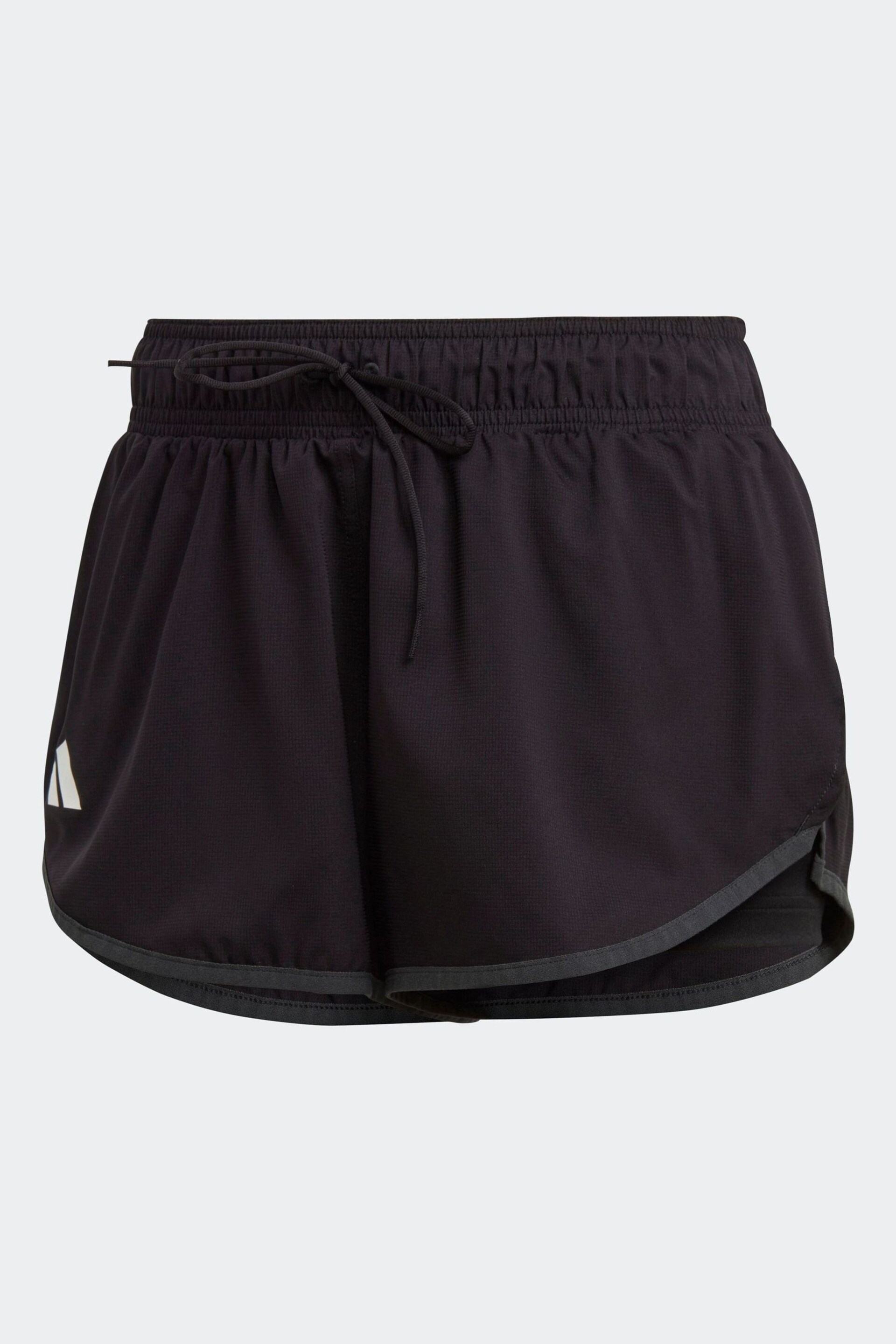 adidas Black Adult Sport Club Tennis Shorts - Image 5 of 7