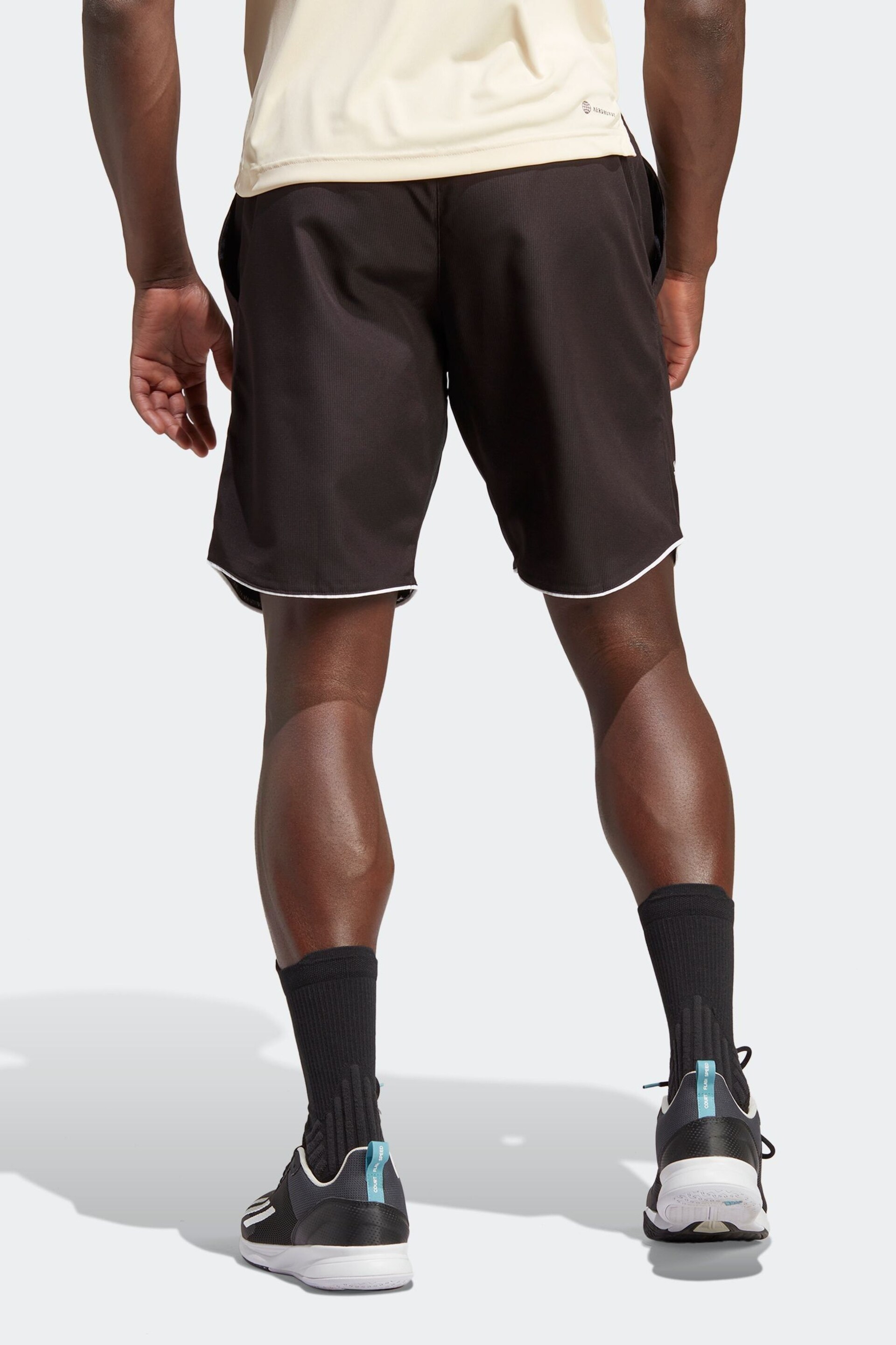 adidas Brown Club Tennis Shorts - Image 2 of 6