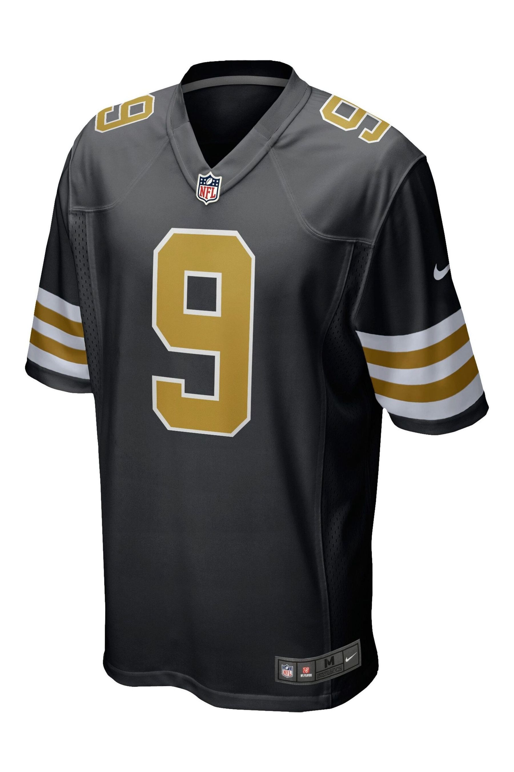 NIKE newest NEW ORLEANS SAINTS DREW BREES ALTERNATE FOOTBALL JERSEY MENS