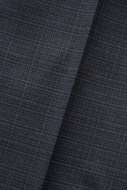 Navy Blue Skinny Check Suit Trousers - Image 9 of 10