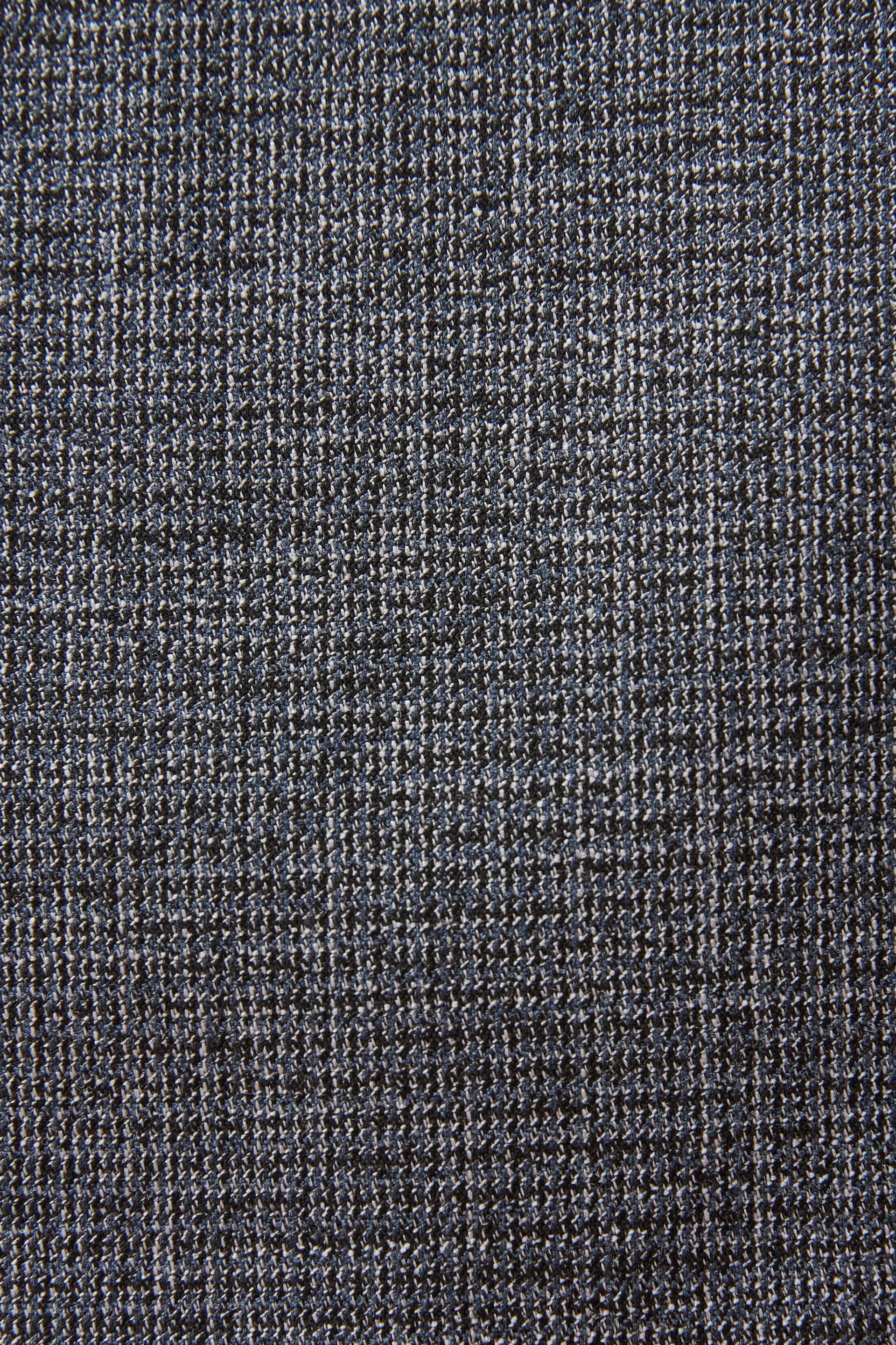 Blue Regular Fit Textured Suit Jacket - Image 13 of 14