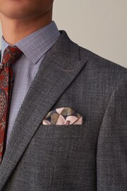 Blue Regular Fit Textured Suit Jacket - Image 5 of 14