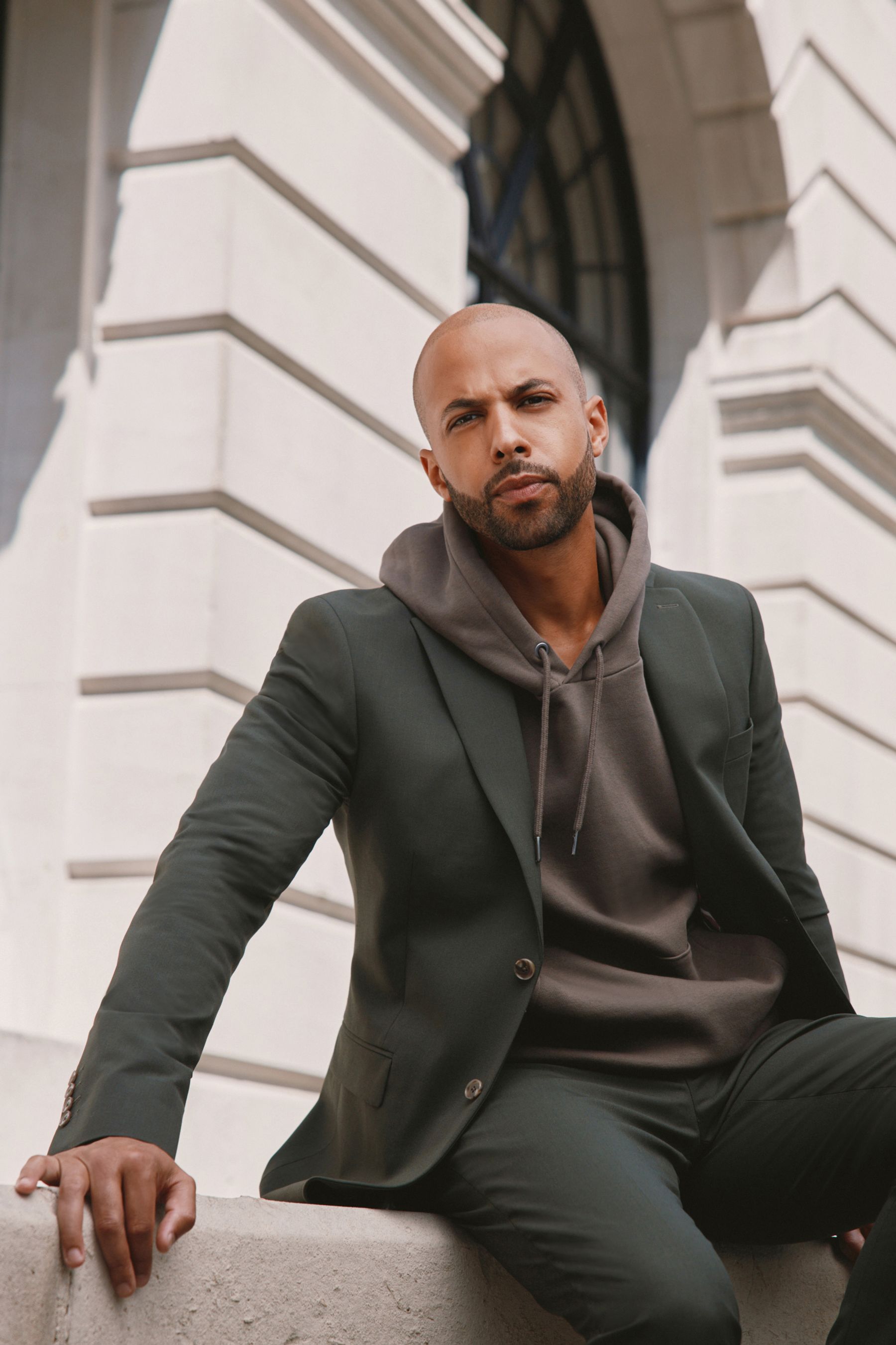 Green skinny suit deals