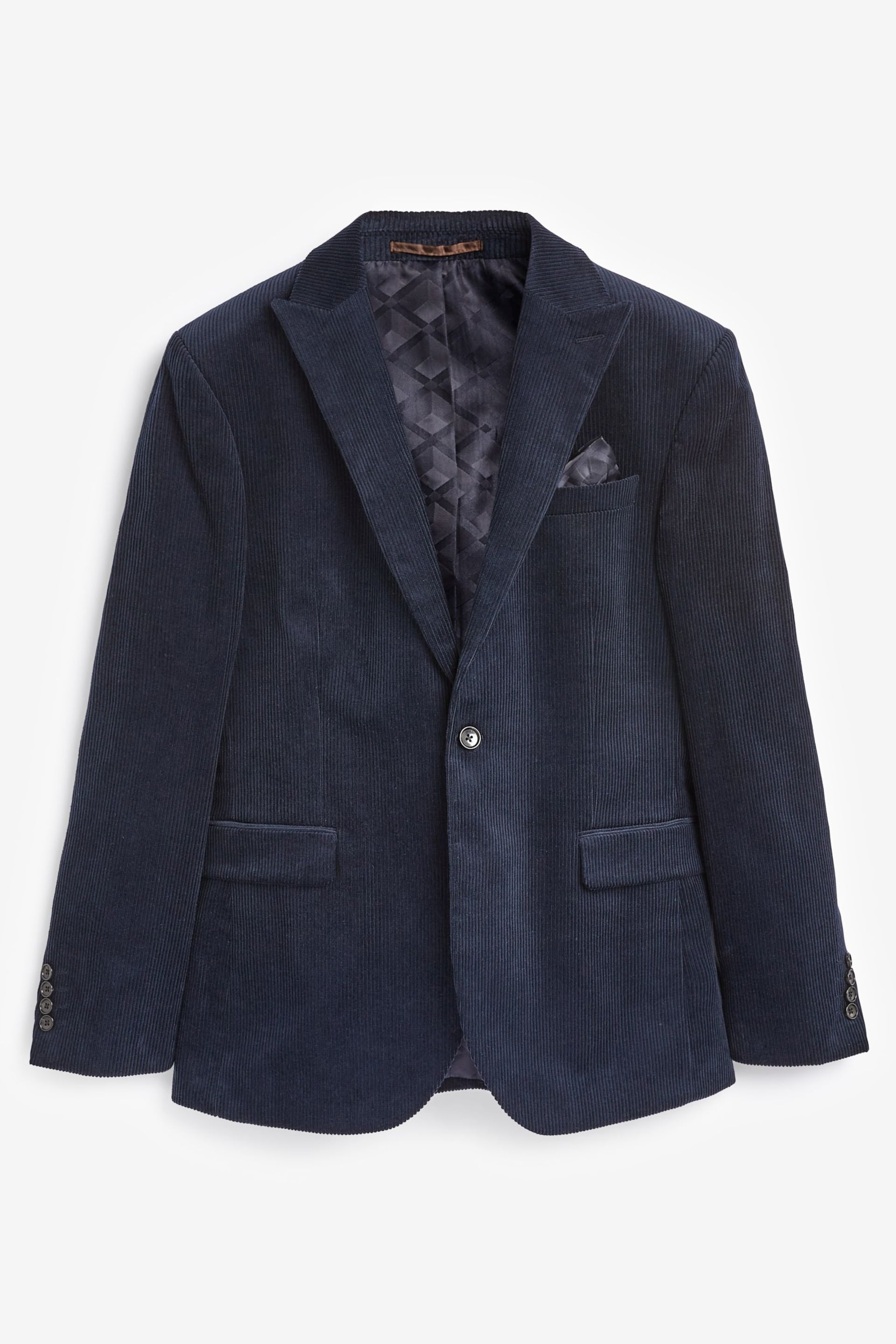 Blue Corduroy Suit Jacket - Image 7 of 12