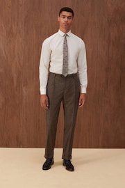 Brown Slim Check Suit Trousers - Image 2 of 11