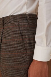 Brown Slim Check Suit Trousers - Image 5 of 11