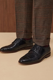 Brown Slim Check Suit Trousers - Image 6 of 11