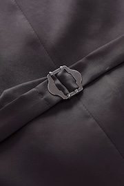 Brown Slim Check Suit Waistcoat - Image 9 of 10