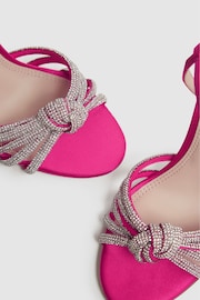 Reiss Pink Estel Embellished Heeled Sandals - Image 6 of 6