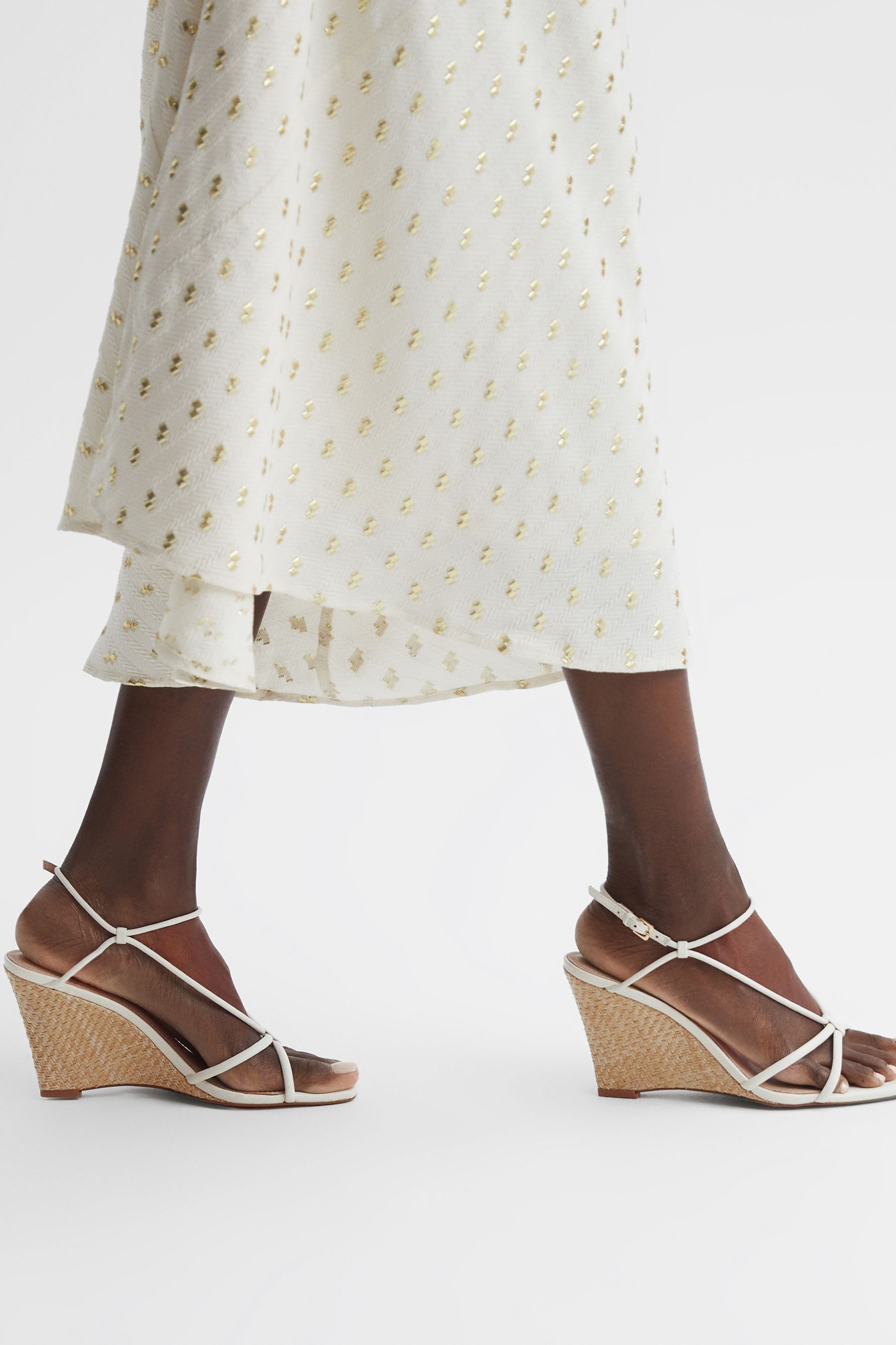 Off white wedge heels top