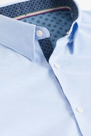 Light Blue Stretch Oxford Long Sleeve Shirt - Image 6 of 7