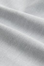 Light Grey Stretch Oxford Short Sleeve Shirt - Image 8 of 8