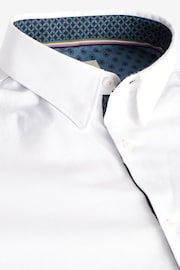 White Stretch Oxford Long Sleeve Shirt - Image 6 of 7