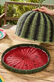 Green Woven Watermelon Food Cover - Image 2 of 5