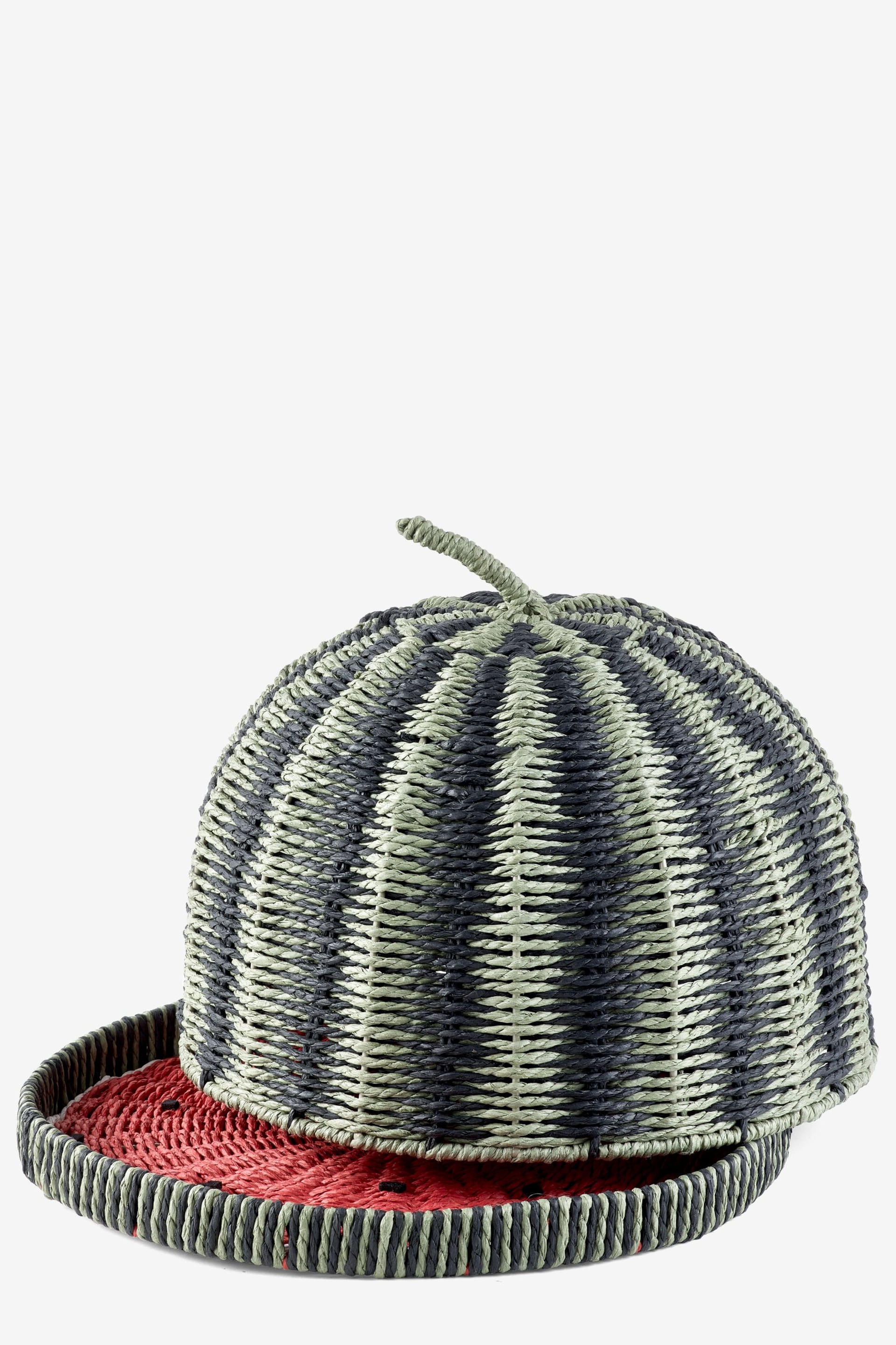 Green Woven Watermelon Food Cover - Image 4 of 5