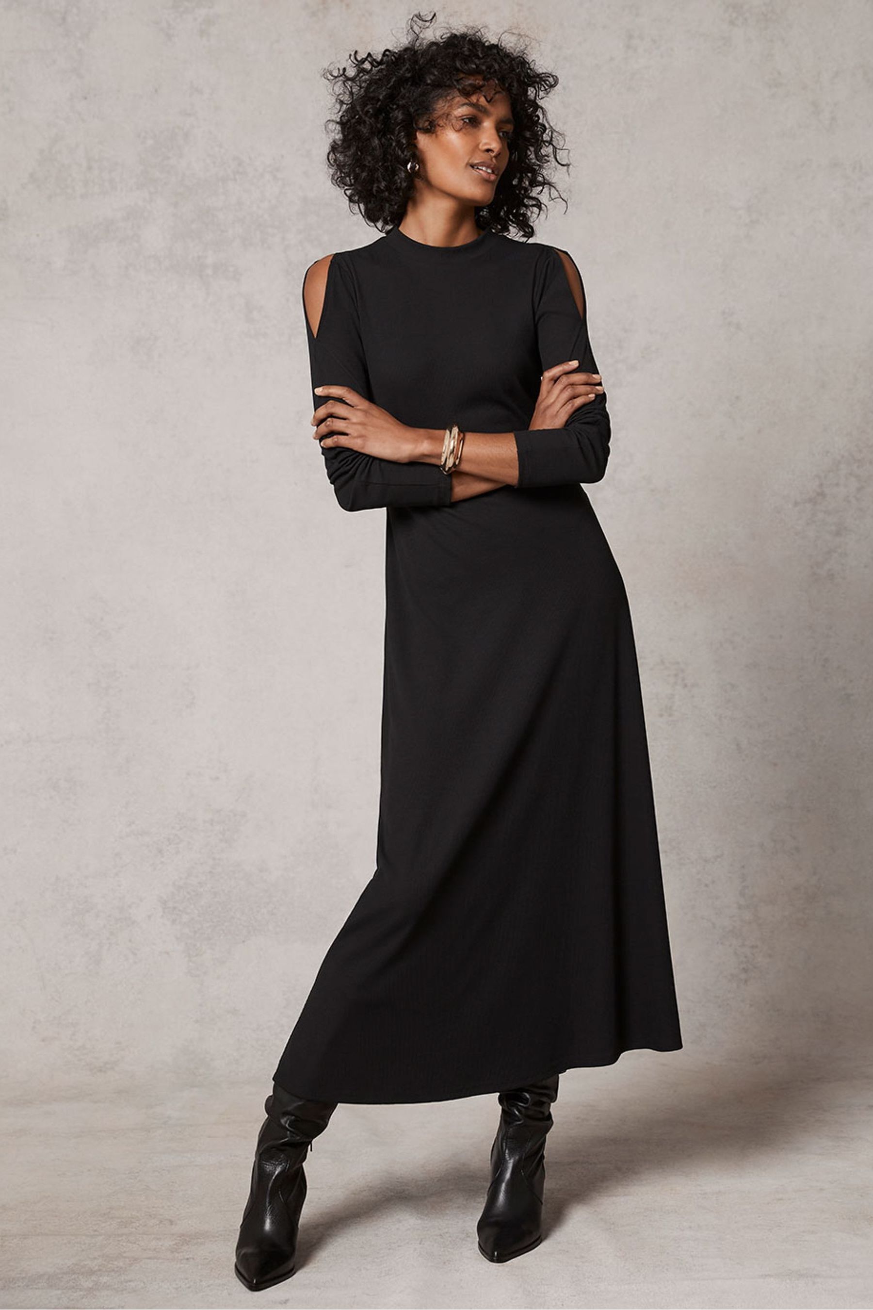 Buy Mint Velvet Grey Cut Out Maxi Dress from Next Lithuania