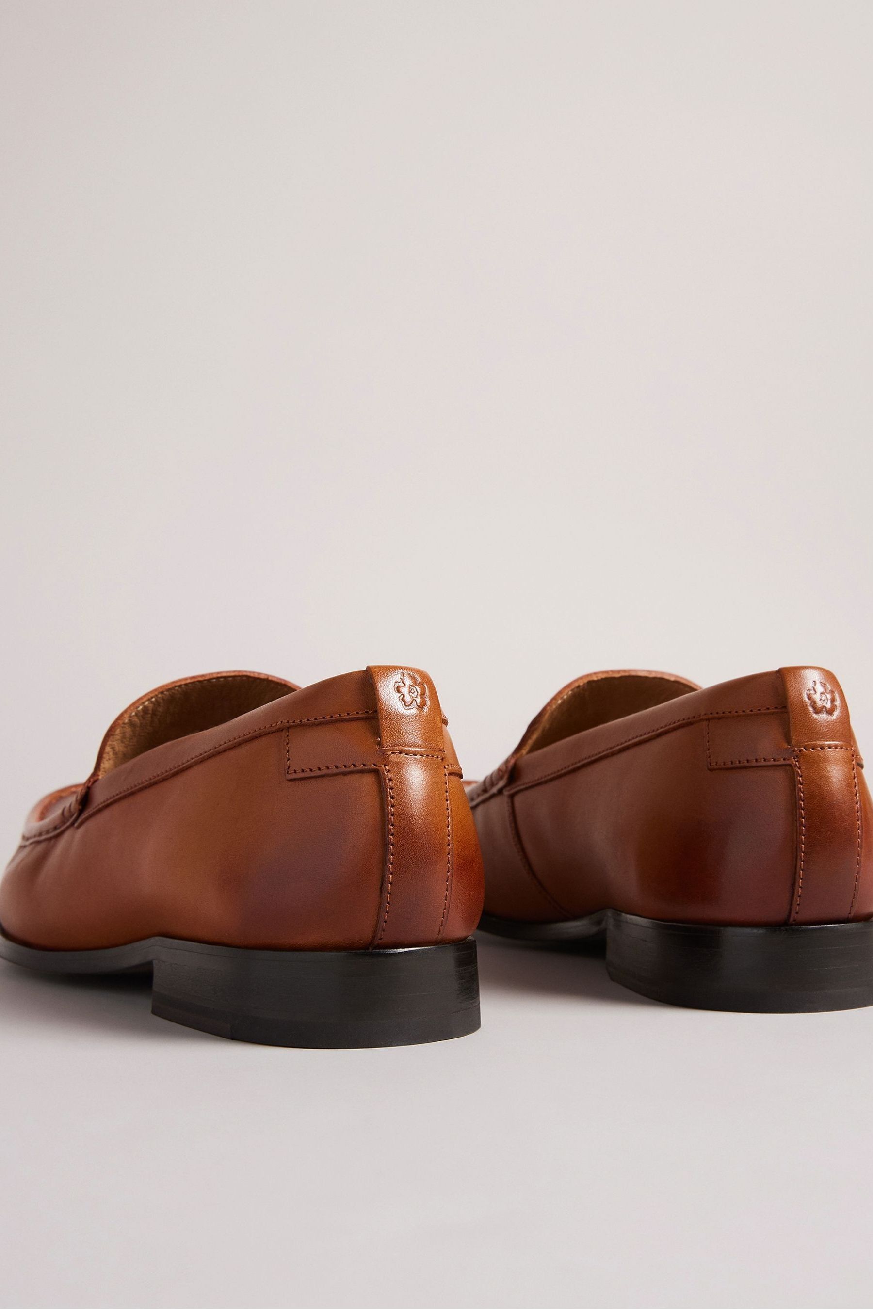 Buy Ted Baker Natural Labi Leather Penny Loafers from Next Luxembourg